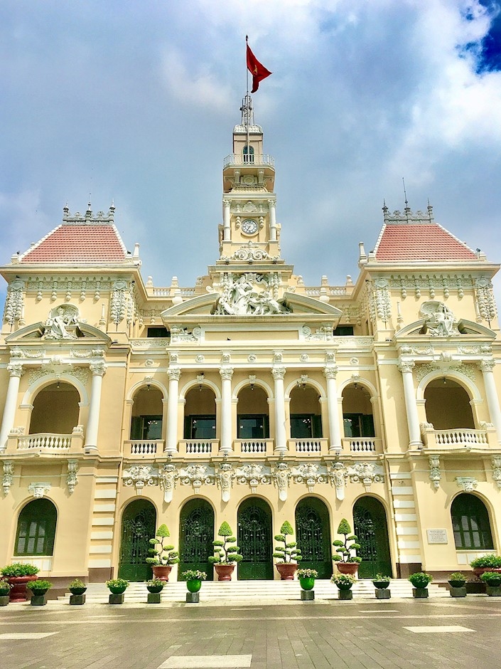 Trụ sở Hội đồng nhân dân - UBND TP Hồ Chí Minh.