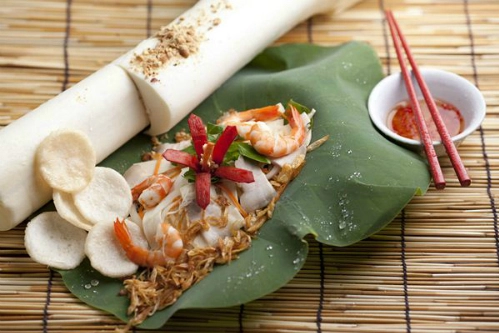 Ẩm thực Bến Tre. Món củ hũ tôm thịt là đặc sản và lọt top Ẩm thực tiêu biểu Việt Nam. Ảnh: Tường Vi