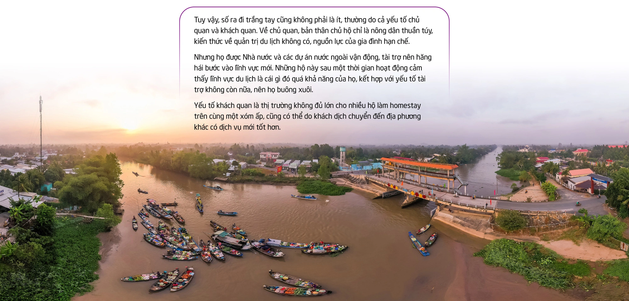 Khách Tây thích khám phá cảnh làng quê miền Tây Nam Bộ.