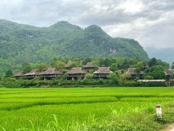 Ngôi nhà sàn truyền thống ở Bản Lác