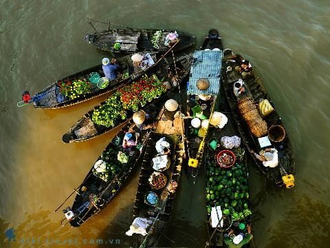 Chợ nổi Cái Răng là nét đặc trưng mà bạn không nên bỏ lỡ khi đến du lịch tại Tây Đô
