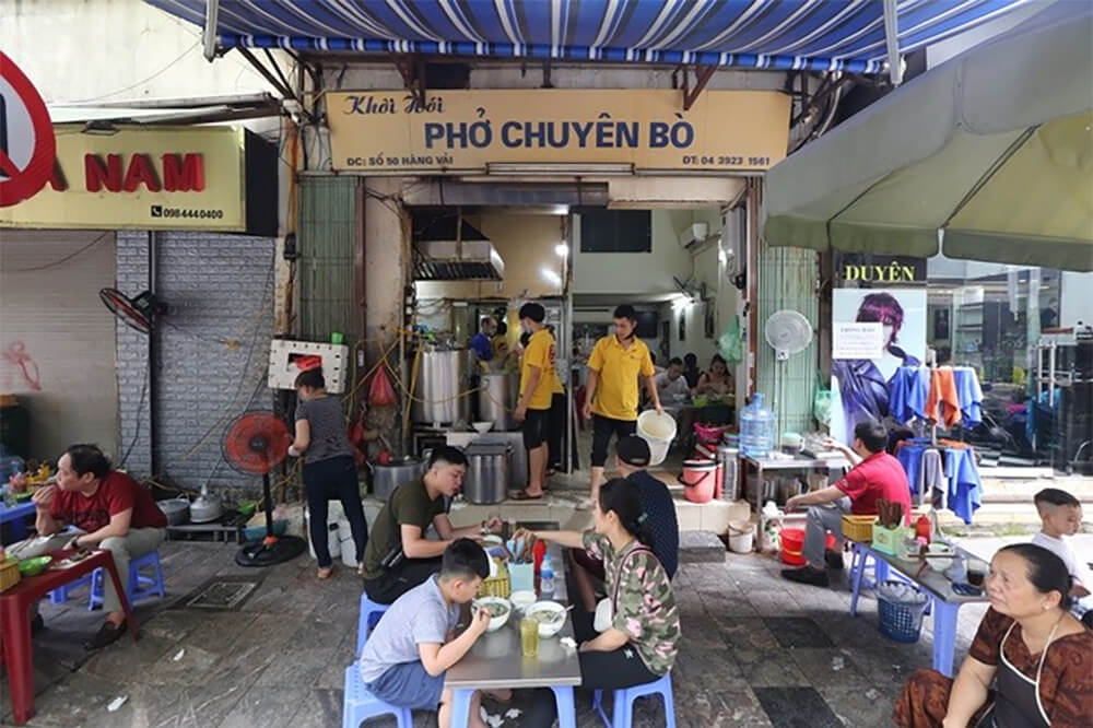 Bát phở lõi đặc biệt ở Phở Khôi. Ảnh: Huyền Huyền