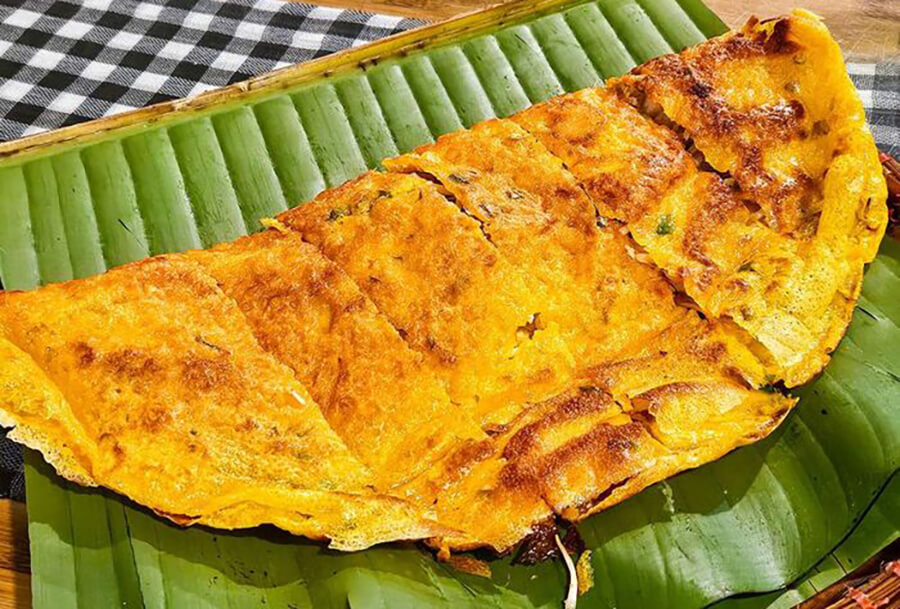 Bánh xèo thành phẩm tại Mr Bảy Miền Tây. Ảnh: Michelin Guide