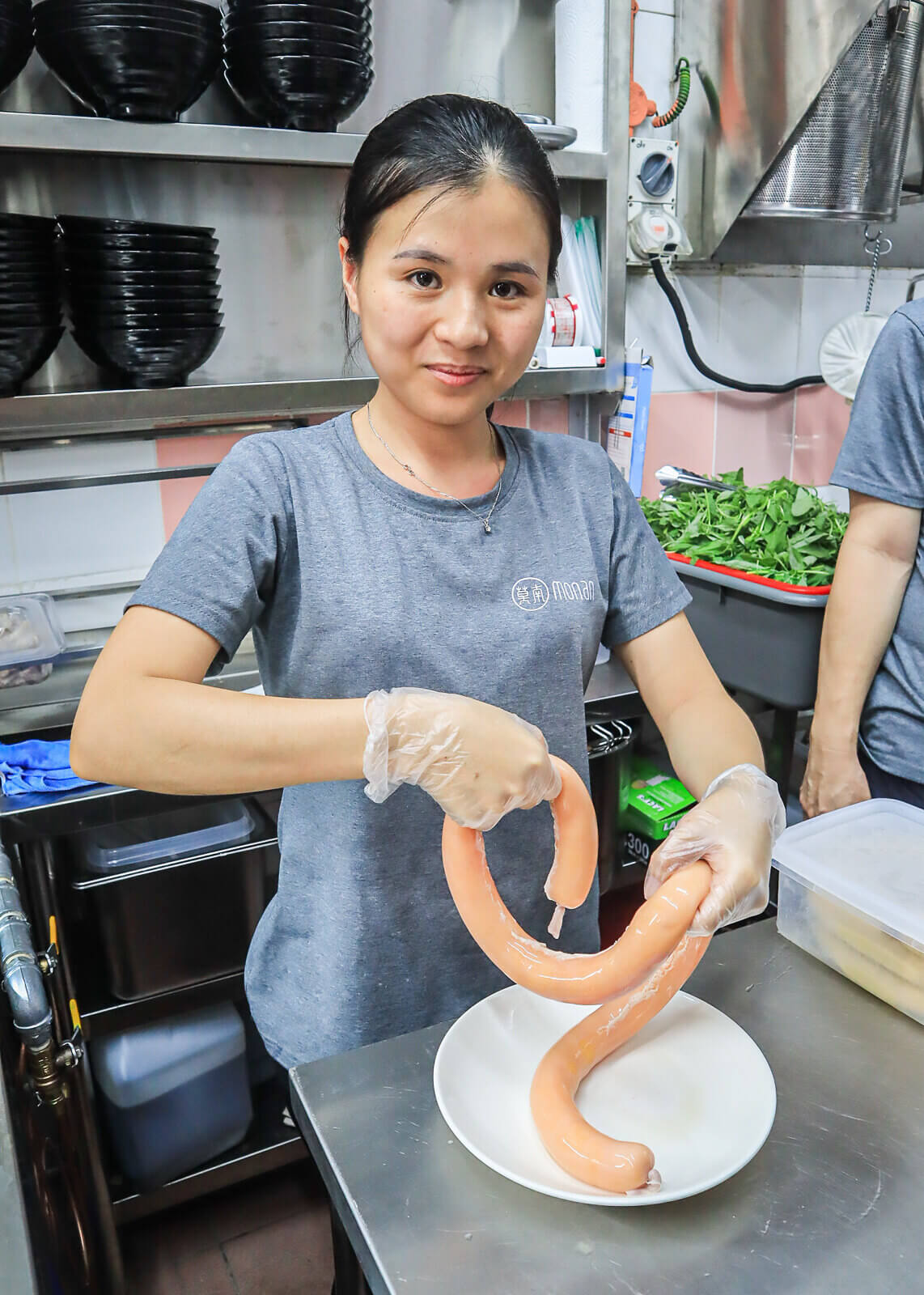 Món súp nội tạng gồm lòng, gan.