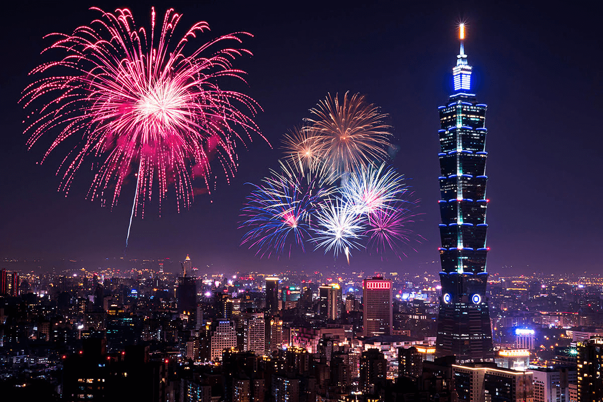 Ảnh Tòa tháp Taipei 101 - Đài Bắc.