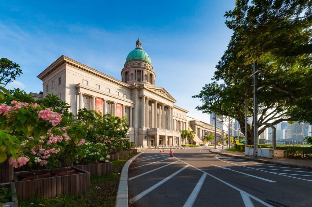 Quận Civic, khu vực trung tâm của Singapore và nằm gần sông. Ảnh: STB