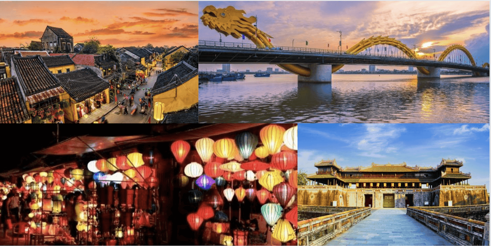 Địa điểm đẹp ở Đà Nẵng - Huế - Hội An