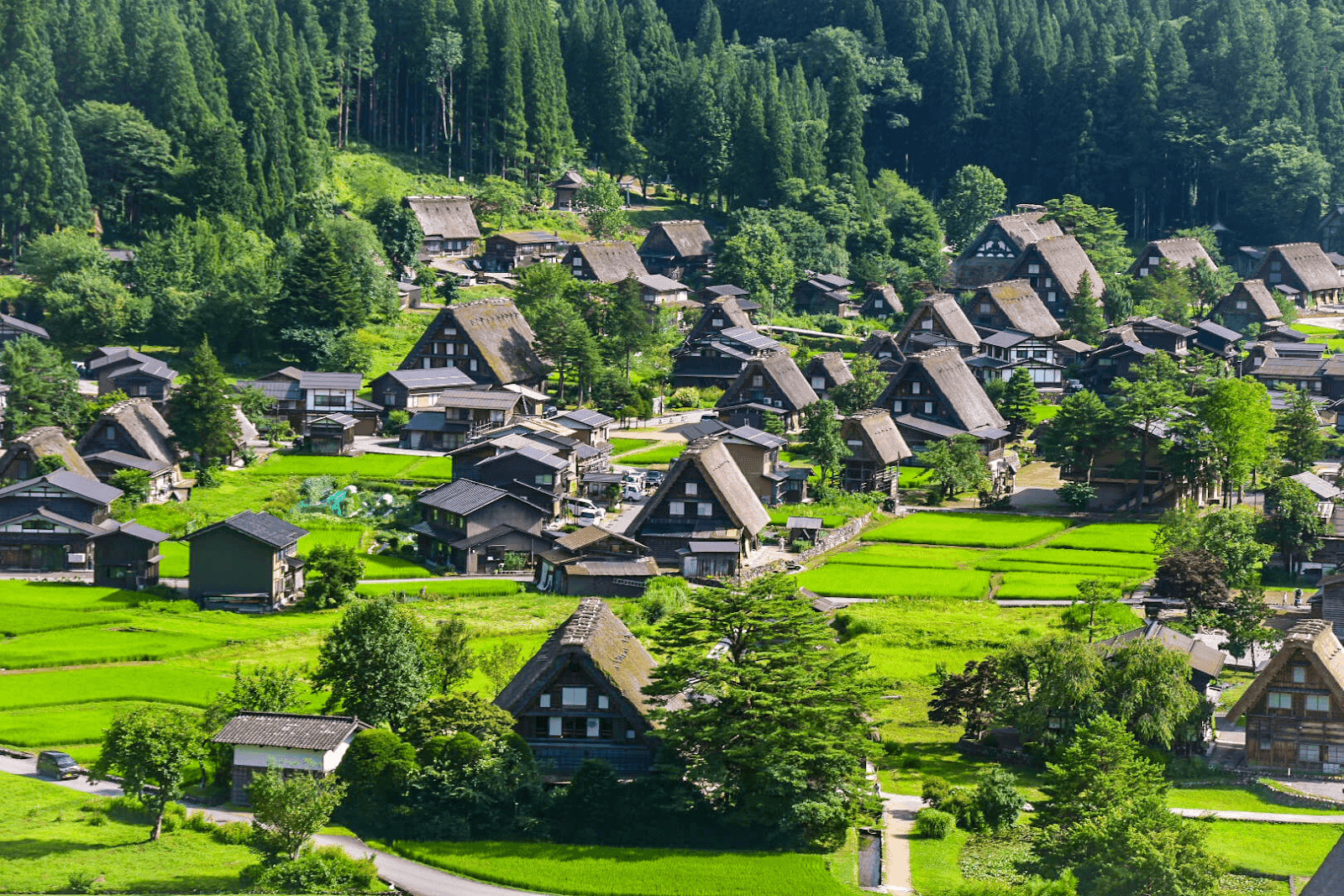 Làng Shirakawa-go nằm ở tỉnh Gifu - Nhật Bản là một ngôi làng lịch sử được UNESCO công nhận là Di sản Thế giới vào năm 1995.