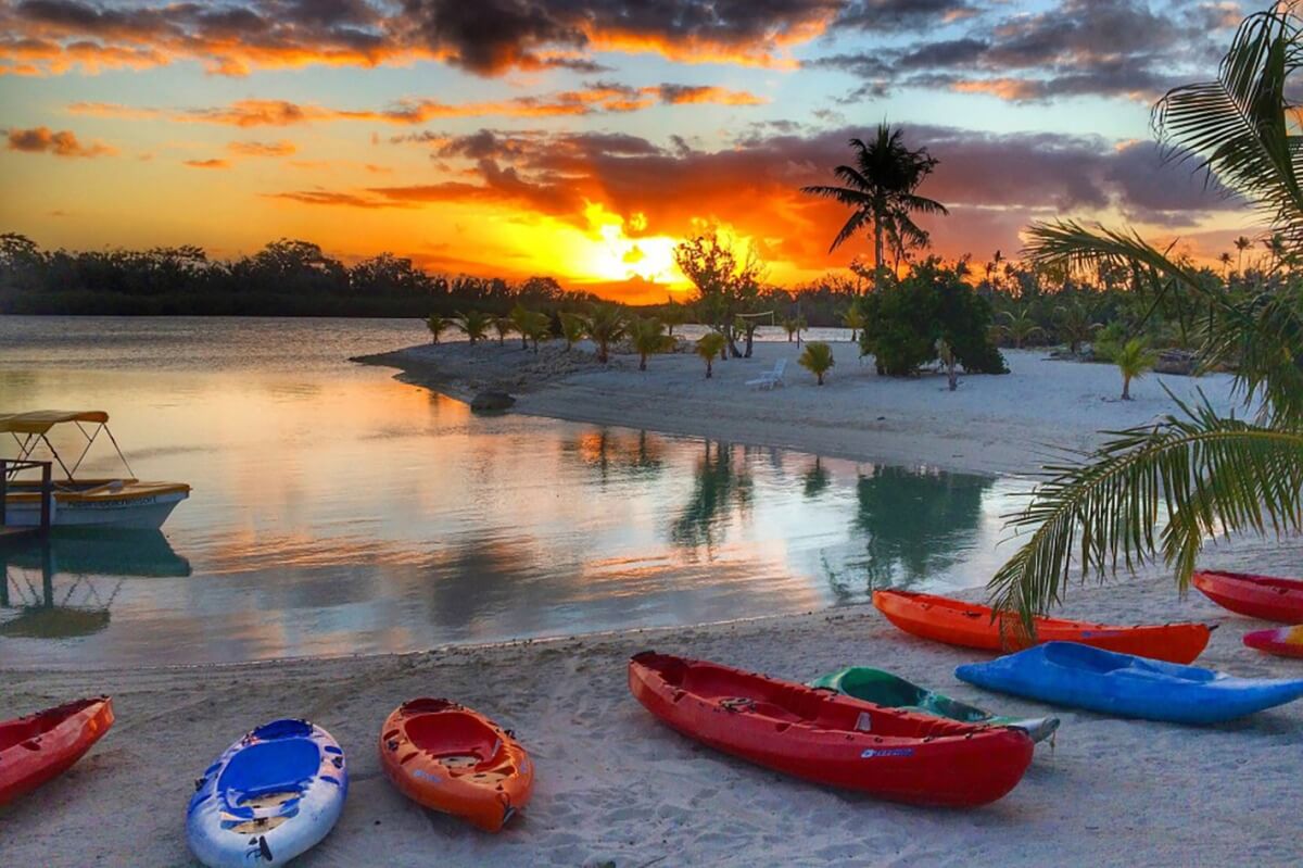 Một góc khu nghỉ dưỡng Aquana Beach Resort ở Vanuatu.