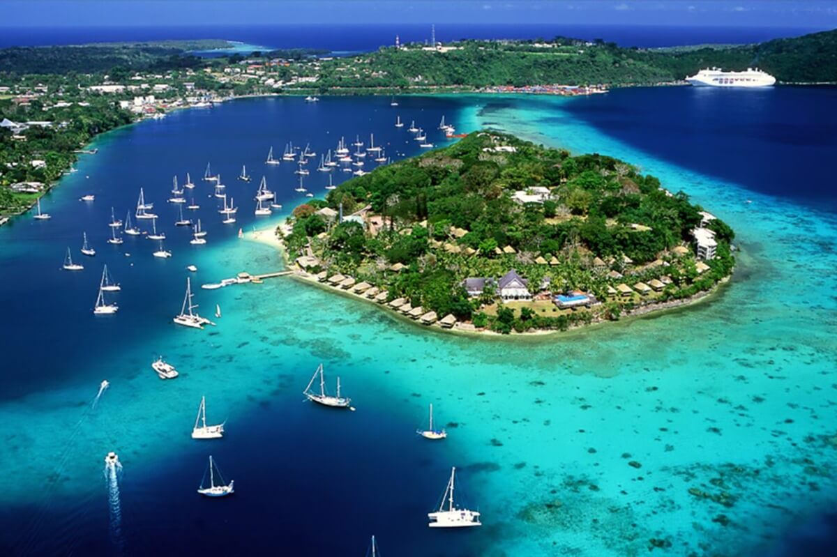 Vanuatu nhìn từ trên cao.