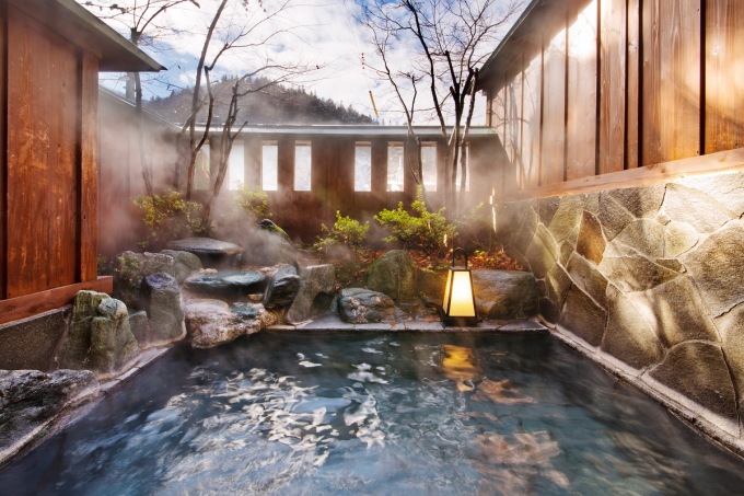 Một dạng phòng tắm onsen riêng tư. 
