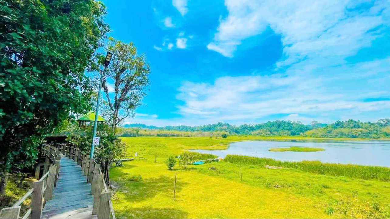Không gian xanh mát, yên bình.